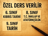 Tarih dersi verilir.