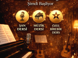Özel vokal(şan),piyano ve konservatuara hazırlık dersleri verilir.