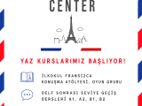 Fransızca Yaz Kurslarımız Başlıyor!