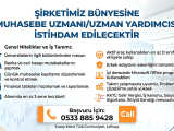 MUHASEBE UZMANI/UZMAN YARDIMCISI