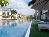 Kuzey Kıbrıs'taki İskele bölgesinde yer alan lüks bir otel projesindeki otel odaları